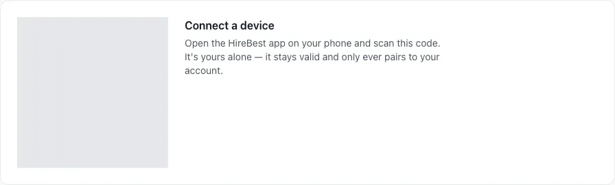 Phone pairing dialog with the temporary code fully masked.